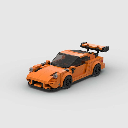 voiture de course allemande gt3 orange