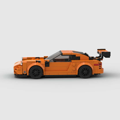 voiture de course allemande gt3 orange