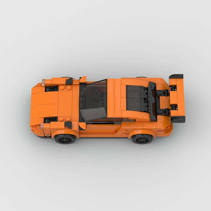 voiture de course allemande gt3 orange