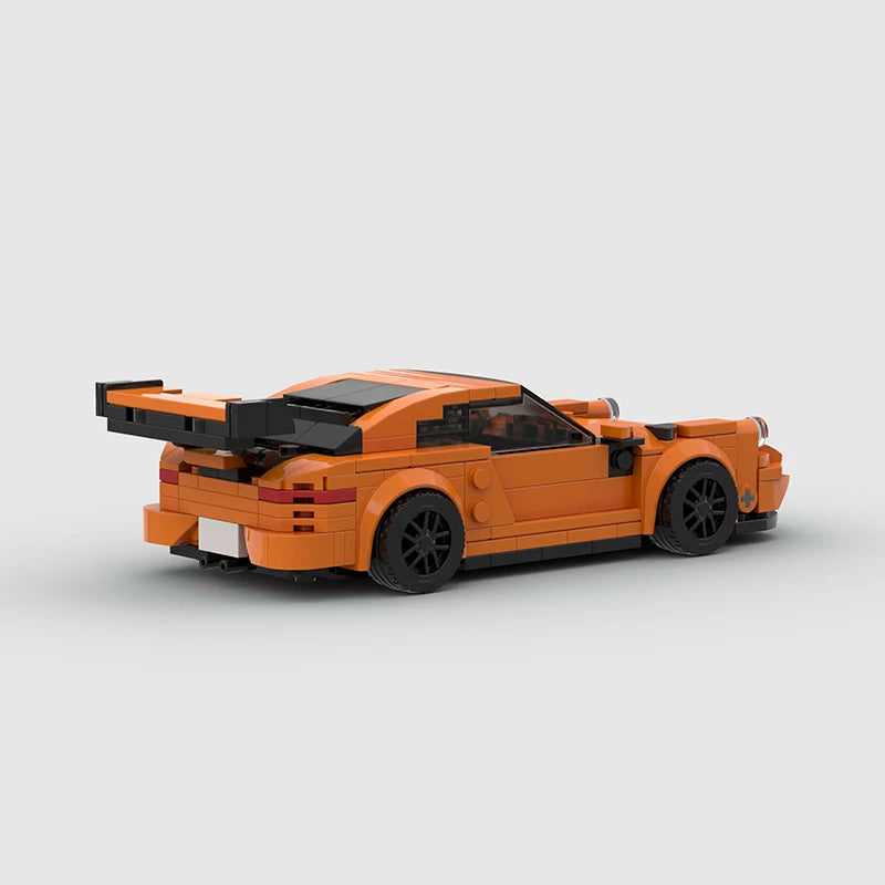 voiture de course allemande gt3 orange